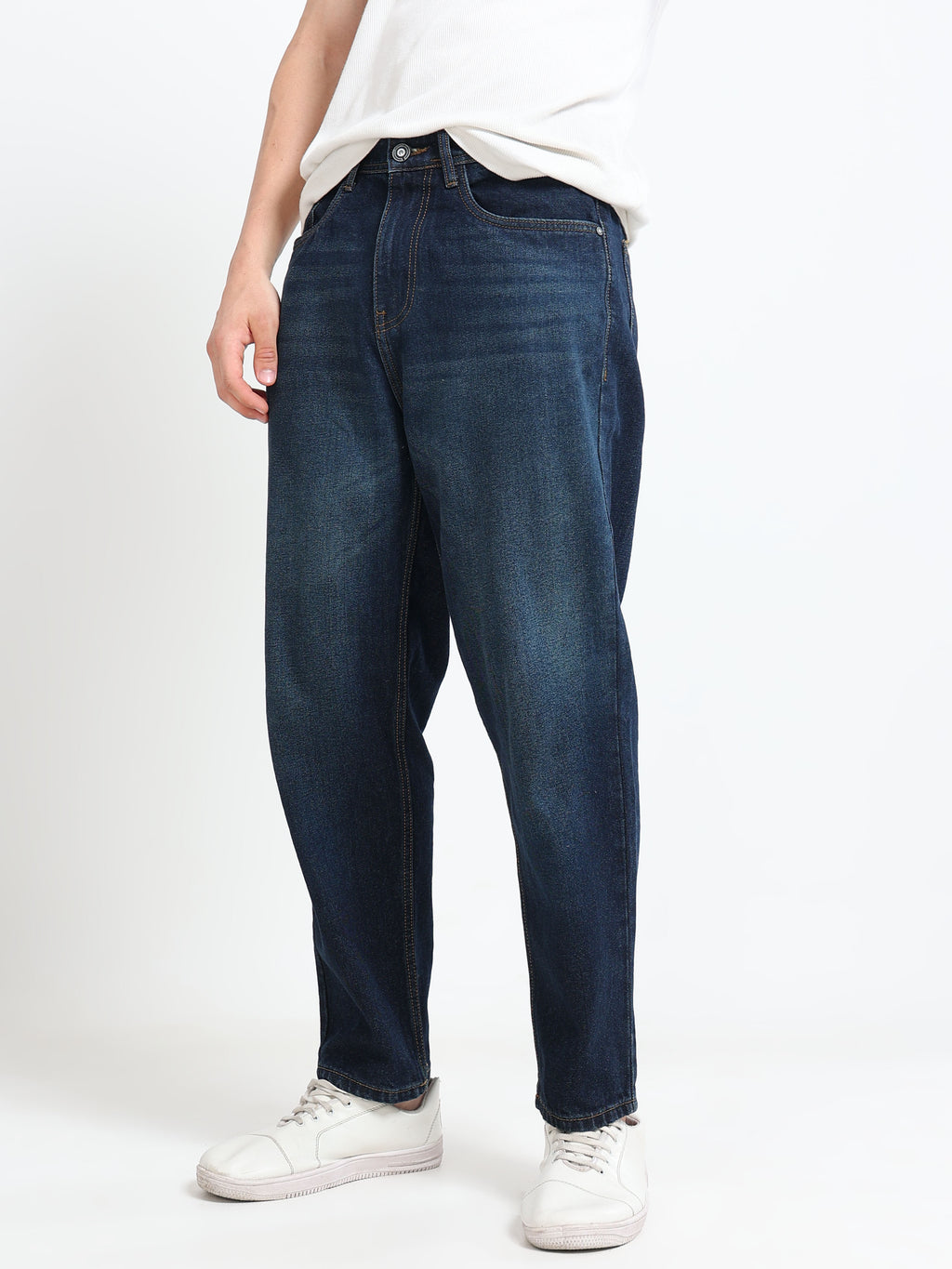 MOM FIT JEANS | DARK SHADDY BLUE