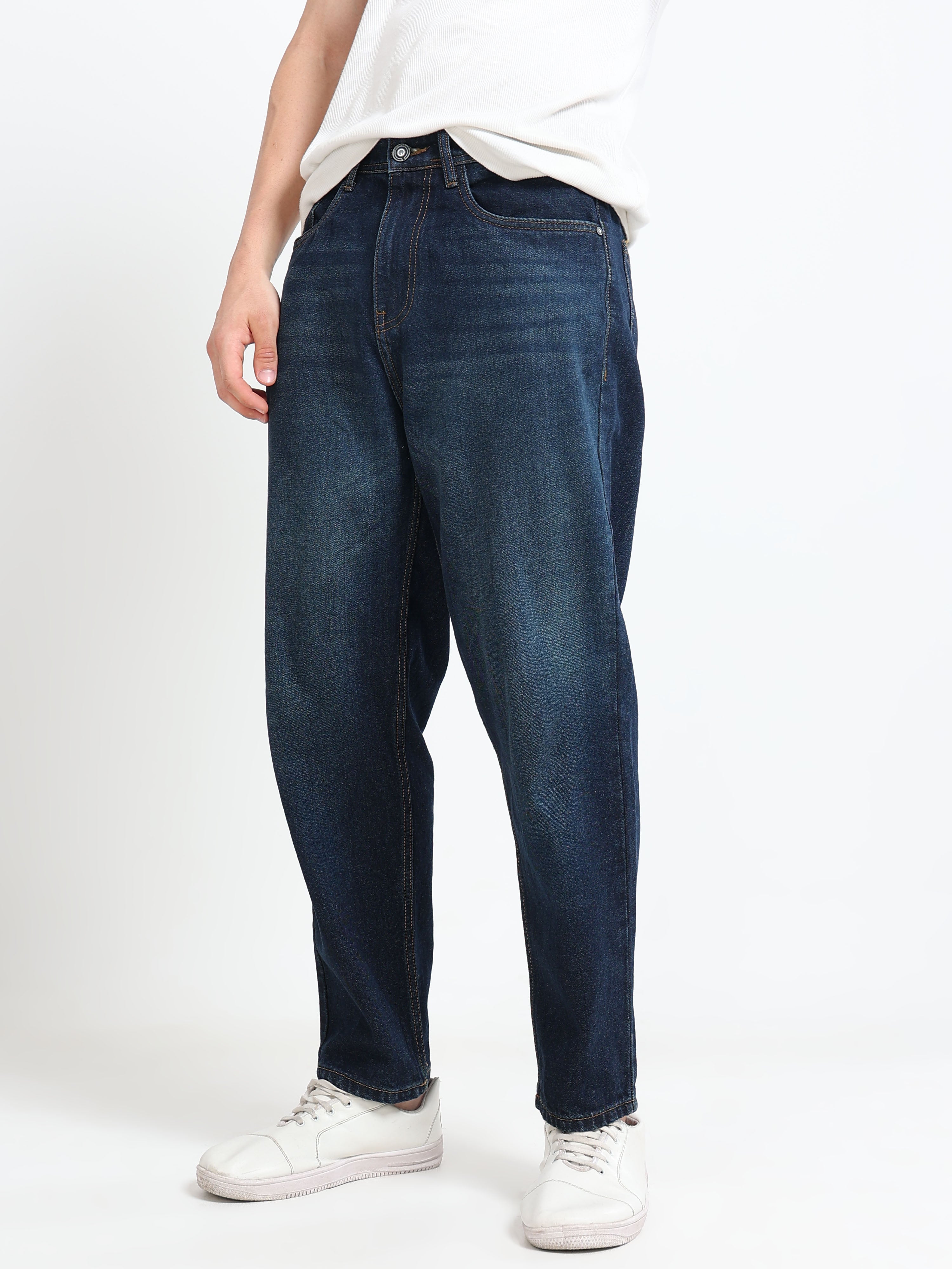 MOM FIT JEANS | DARK SHADDY BLUE