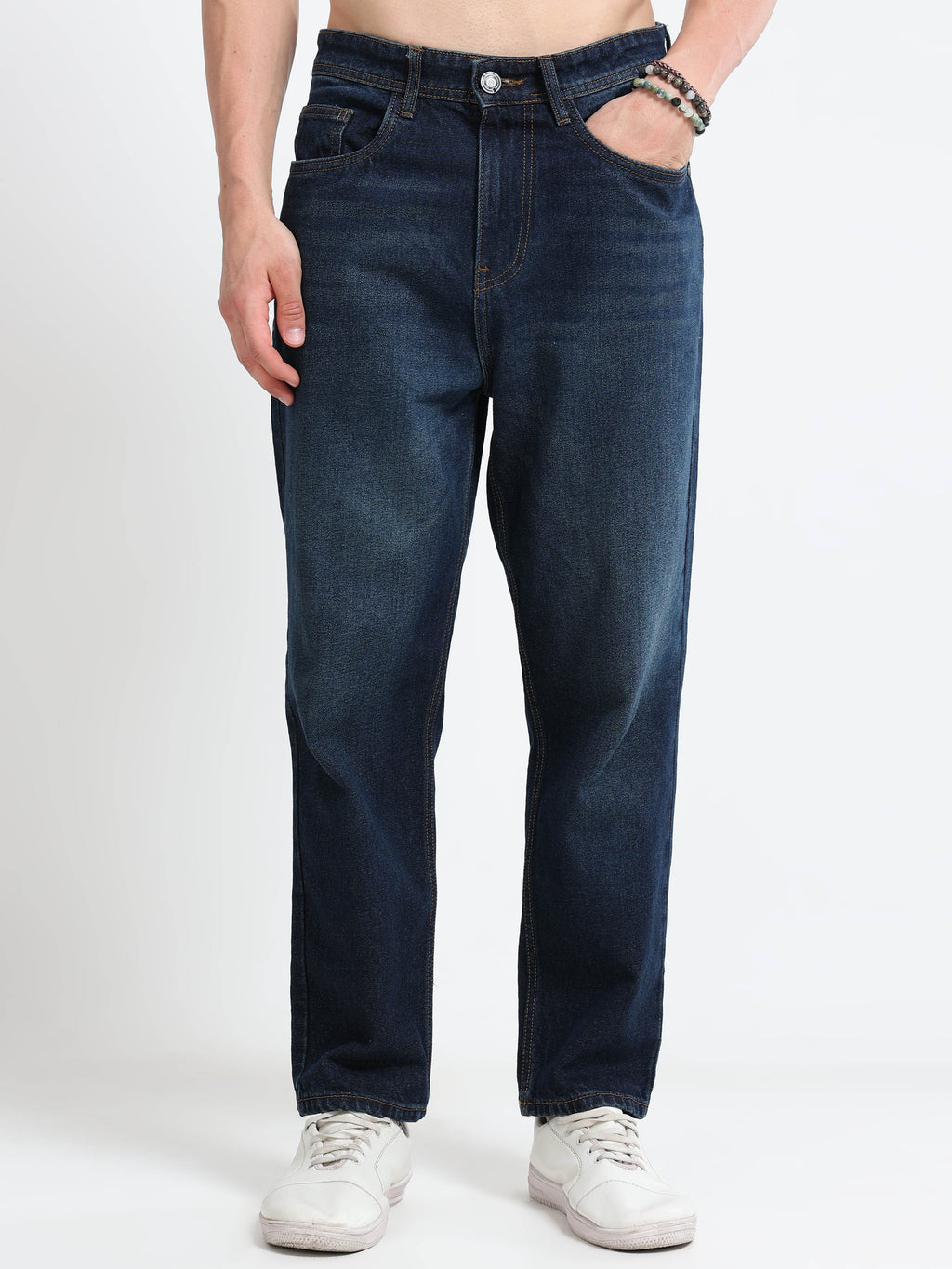 MOM FIT JEANS | DARK SHADDY BLUE