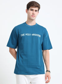 OVERSIZED PRINTED TSHIRTS | LIGHT BLUE