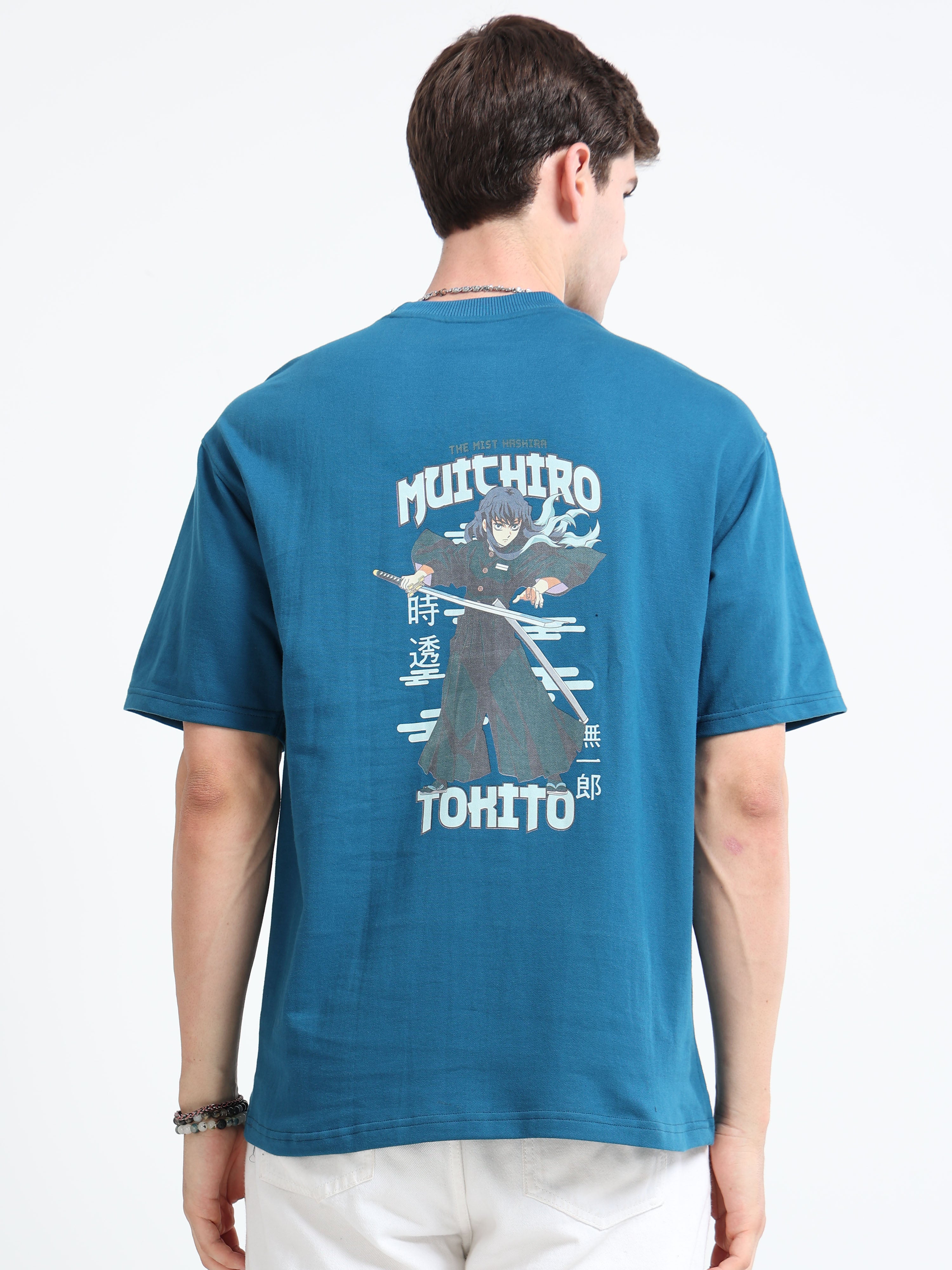 OVERSIZED PRINTED TSHIRTS | LIGHT BLUE