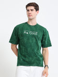 OVERSIZED PRINTED TSHIRTS | DARK GREEN