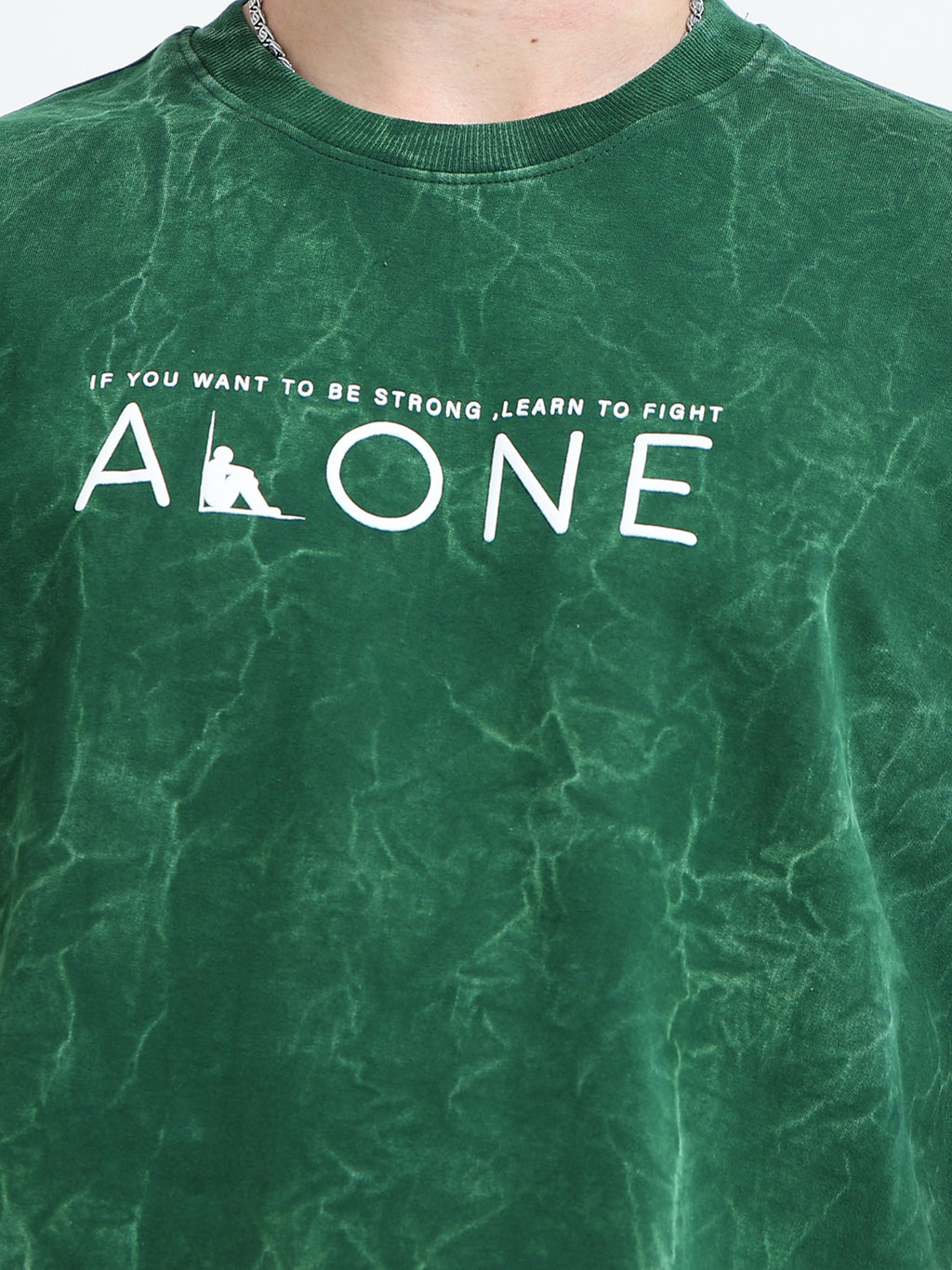 OVERSIZED PRINTED TSHIRTS | DARK GREEN