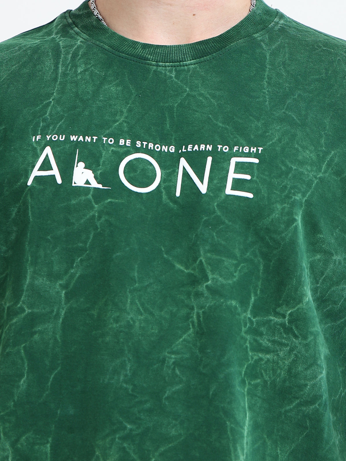 OVERSIZED PRINTED TSHIRTS | DARK GREEN