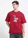 OVERSIZED PRINTED TSHIRTS | RED