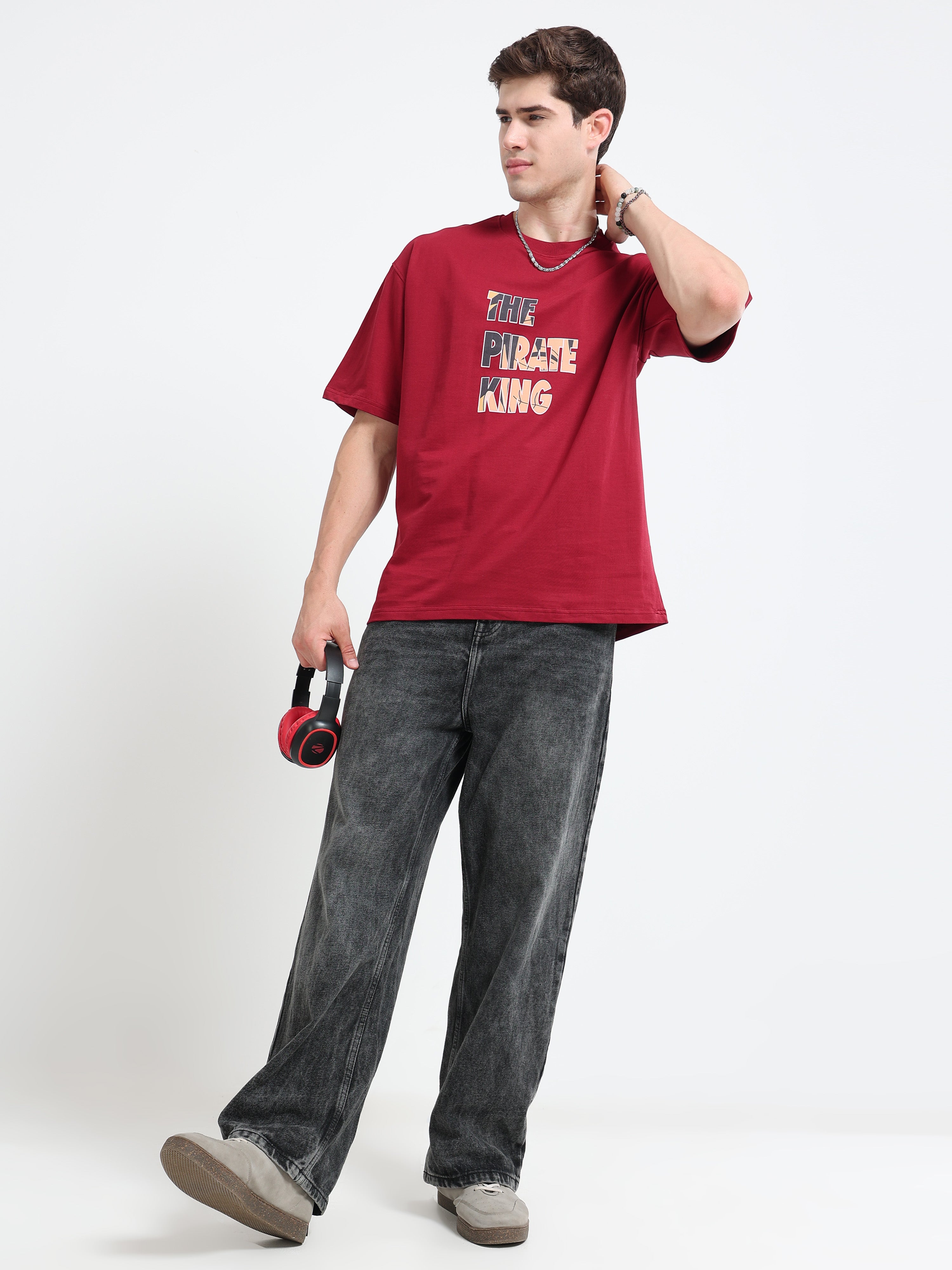 OVERSIZED PRINTED TSHIRTS | RED