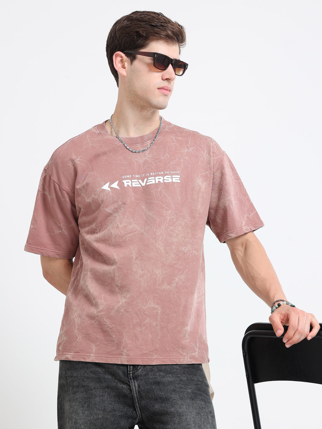 OVERSIZED PRINTED TSHIRTS | LIGHT PINK
