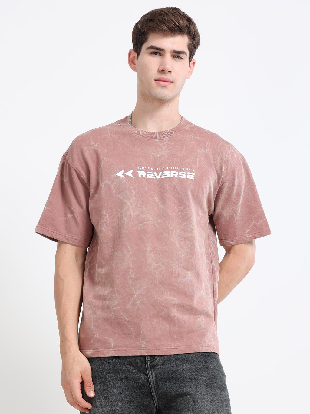 OVERSIZED PRINTED TSHIRTS | LIGHT PINK
