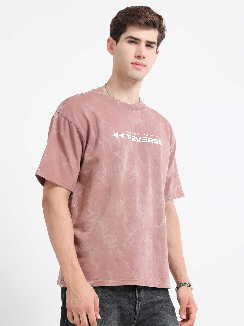 OVERSIZED PRINTED TSHIRTS | LIGHT PINK