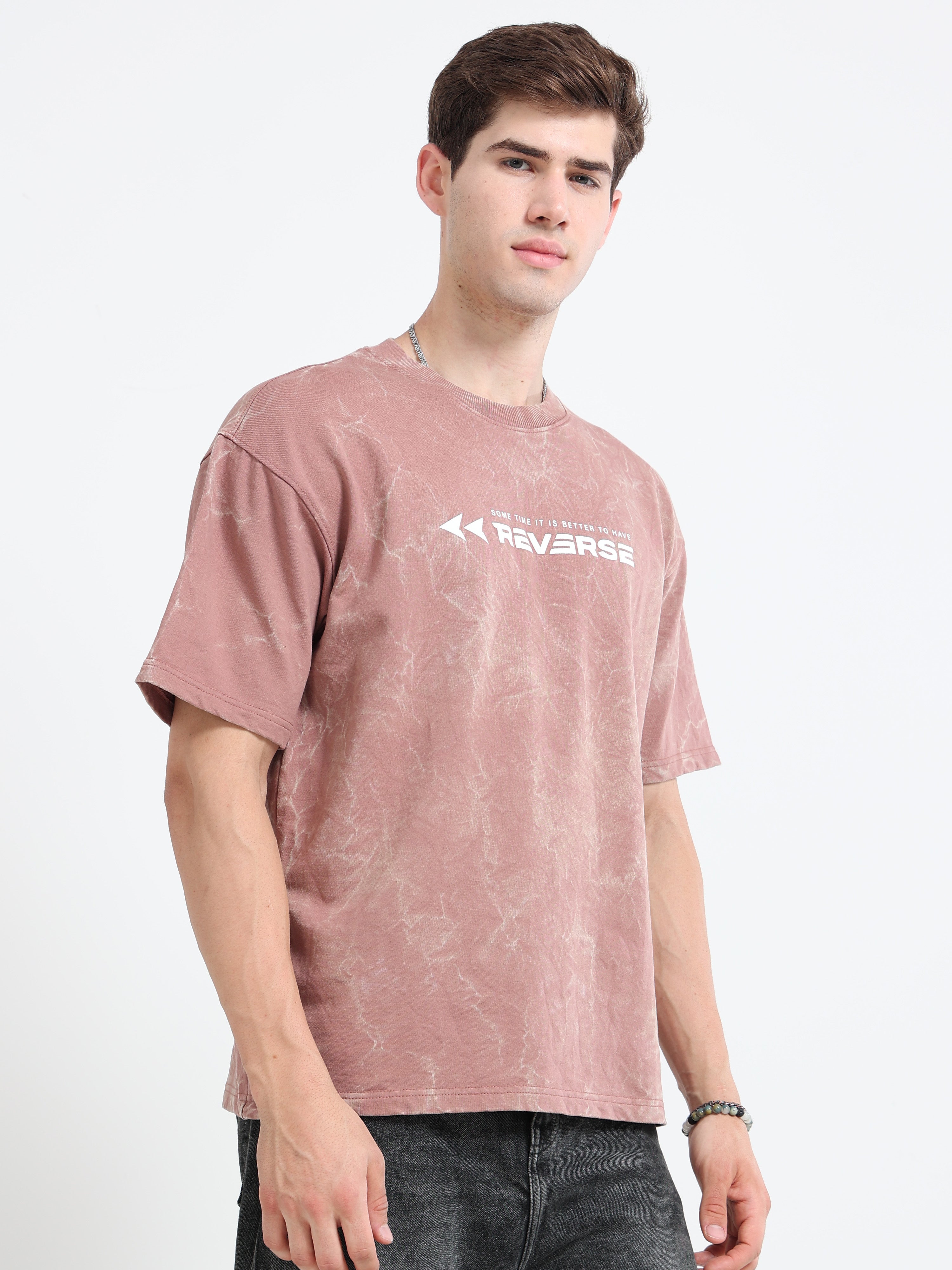 OVERSIZED PRINTED TSHIRTS | LIGHT PINK