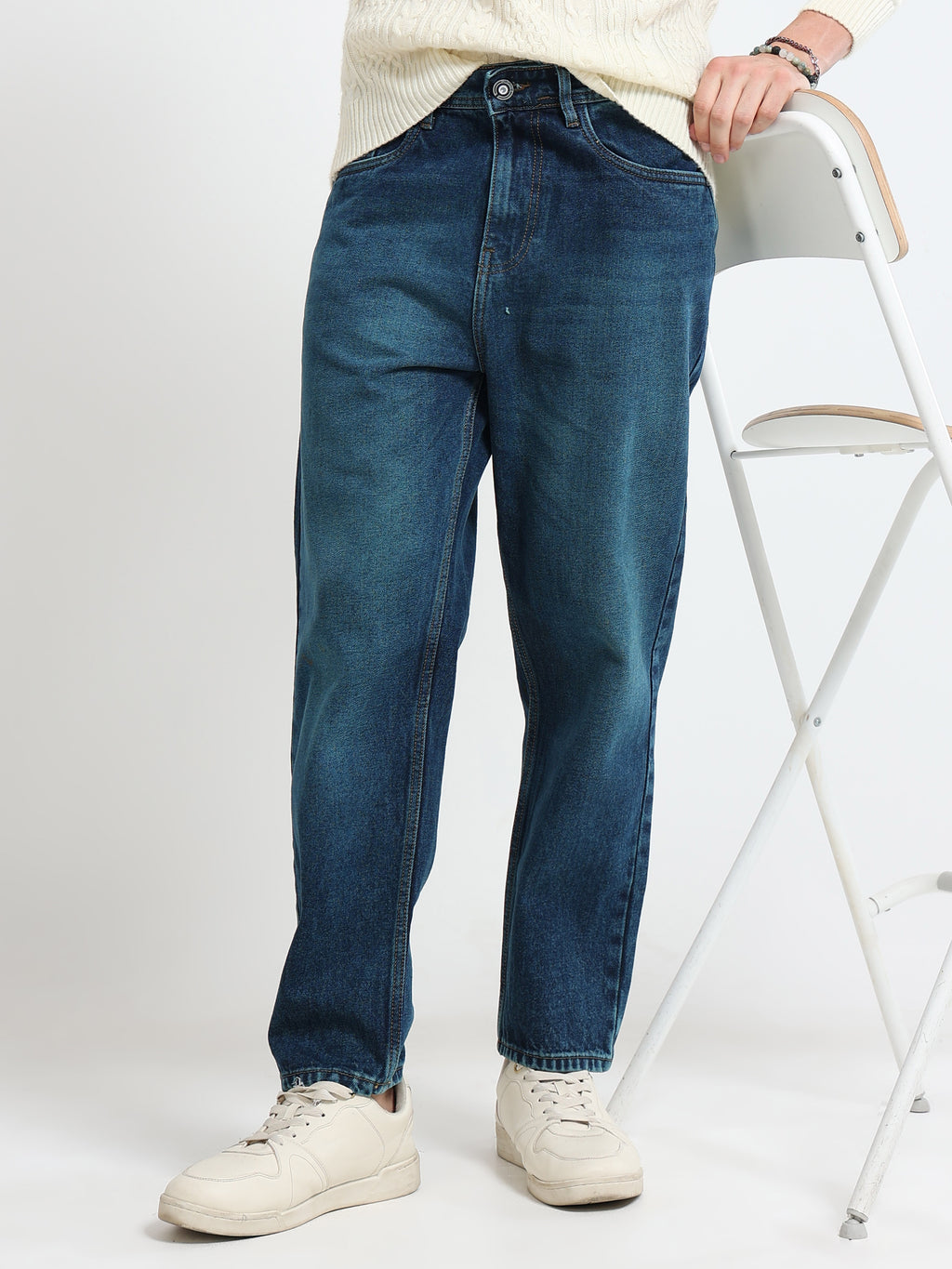 MOM FIT JEANS | DARK BLUE