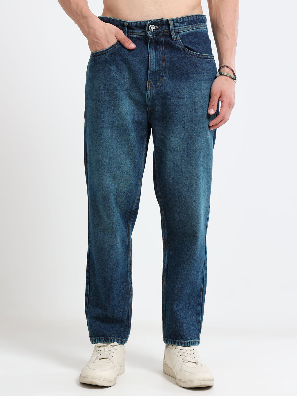 MOM FIT JEANS | DARK BLUE