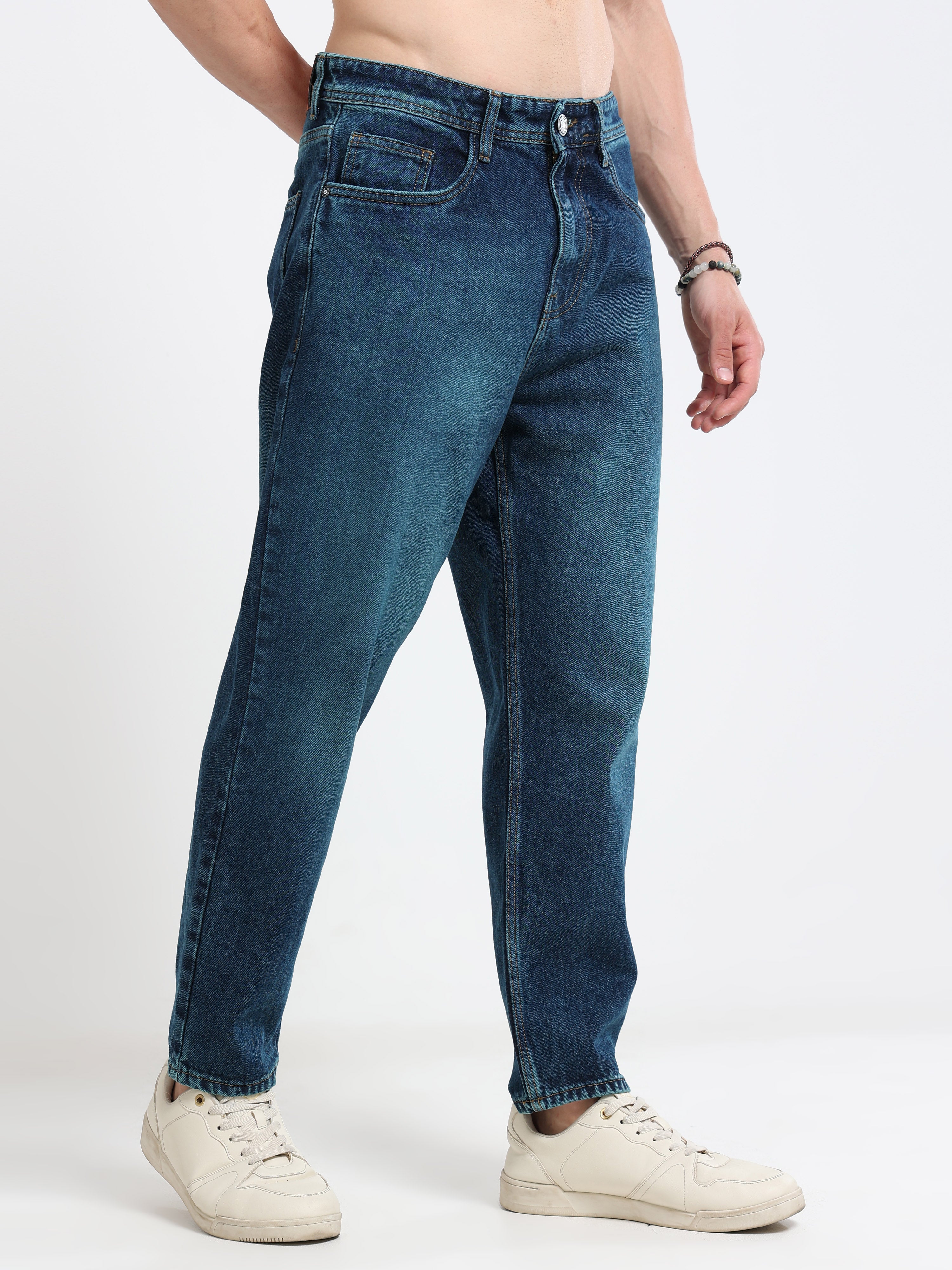MOM FIT JEANS | DARK BLUE