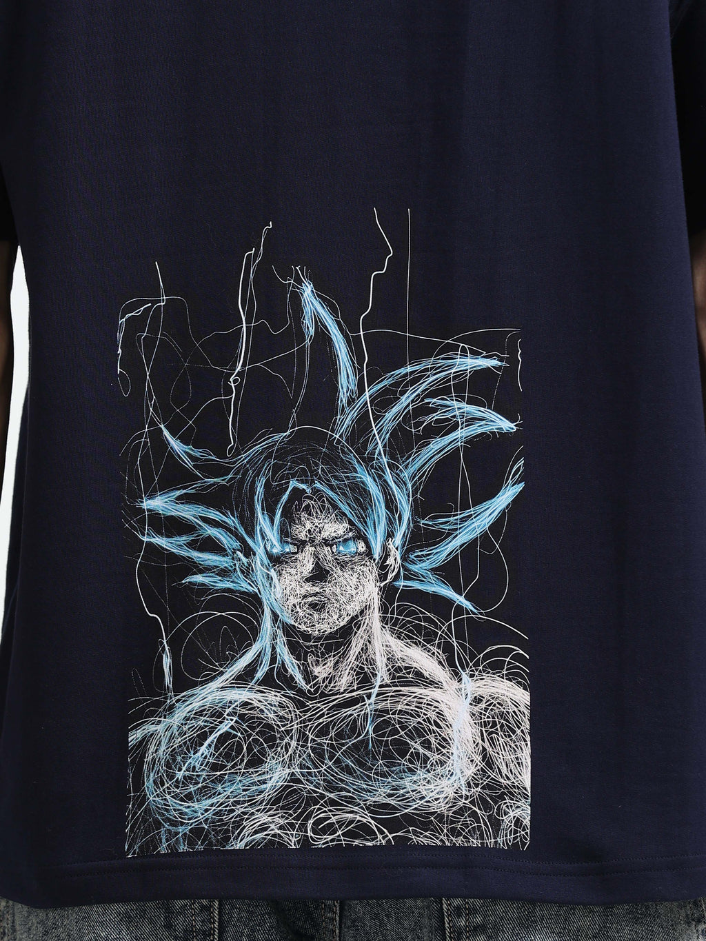 OVERSIZED PRINTED TSHIRTS | NAVY BLUE