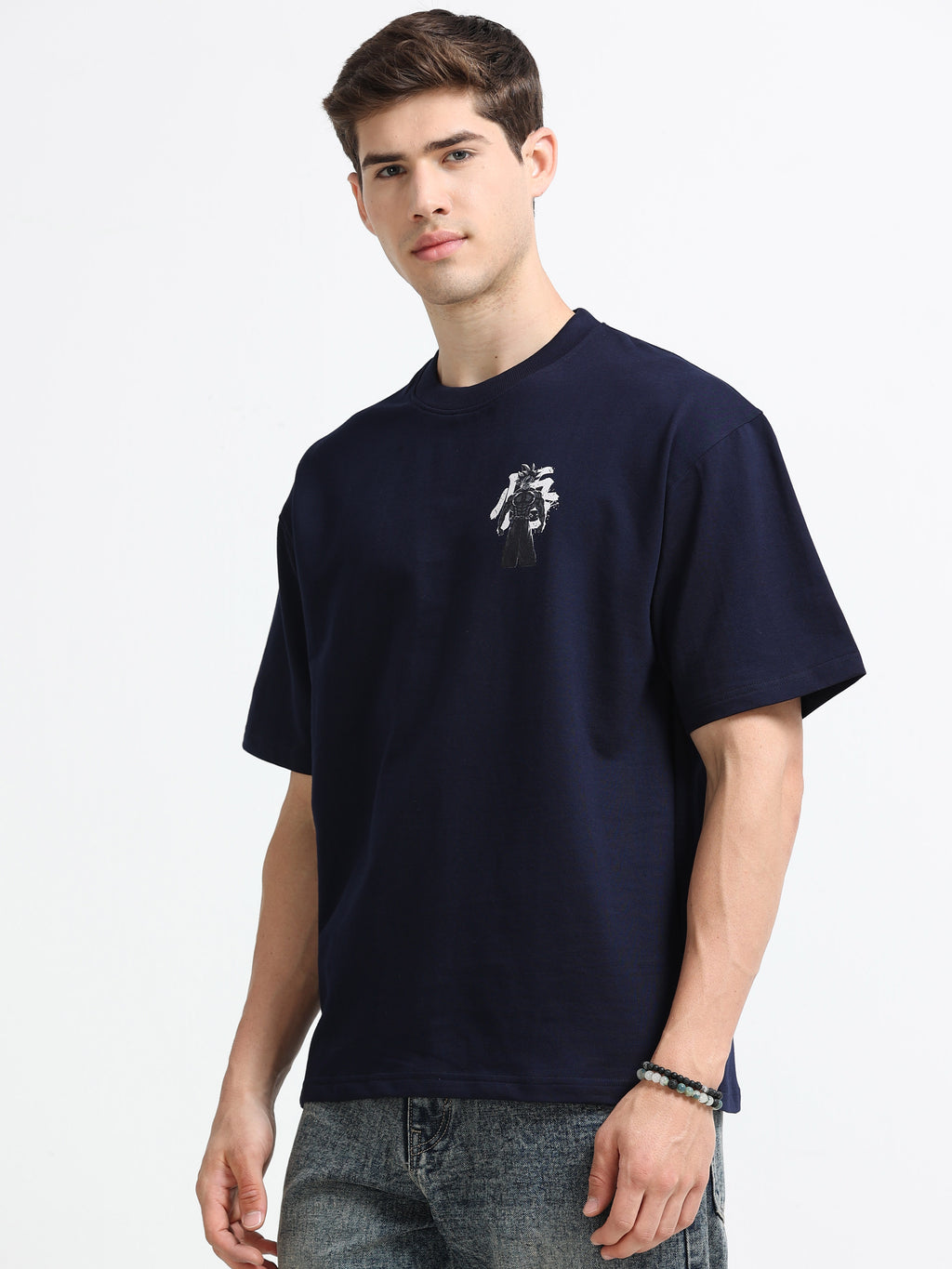 OVERSIZED PRINTED TSHIRTS | NAVY BLUE