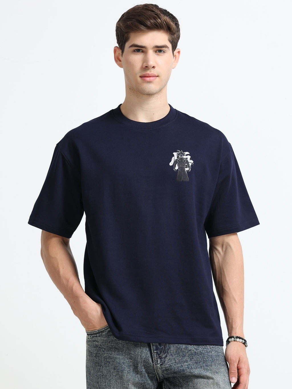 OVERSIZED PRINTED TSHIRTS | NAVY BLUE
